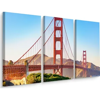 Obraz Obraz Triptych MOST Golden Gate Panorama 3D 60x40