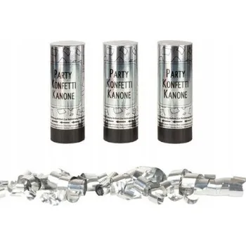 Konfeta Konfetová tuba střílející stříbrné konfety, 3 ks Livarno