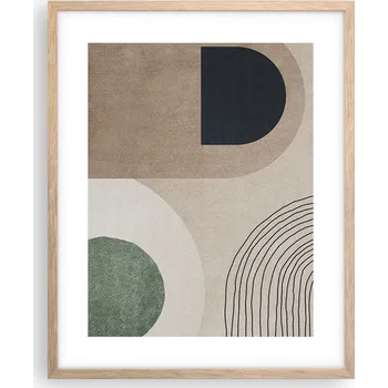 Obraz Obraz plakát na zeď v rámu světlý dub 40x50 minimalismus plakáty do obýváku