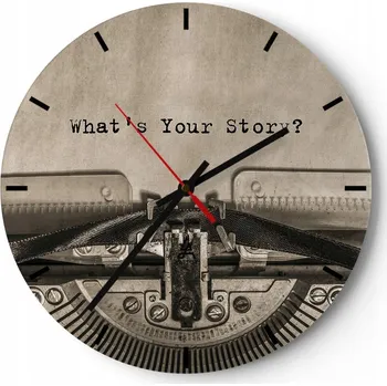 Hodiny Nástěnné hodiny do kuchyně 30x30 Strojové hodiny na skle do obýváku Loft Tiché