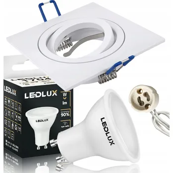 Žárovka Halogenové svítidlo otočné SPOT KULATÉ STROPNÍ SVÍTIDLO + GU10 LED 10W SADA