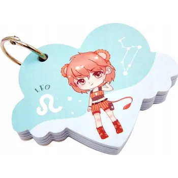 Mini notes poznámkový blok na přívěsku znamení zvěrokruhu LEV