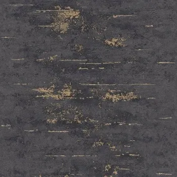 Tapeta Vinylová tapeta na flizelině Grandeco A61208 53 cm x 10,05 m černo-zlatá