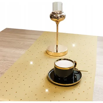 Prostěradlo Běžec na stůl zlatý 200 x 40 cm