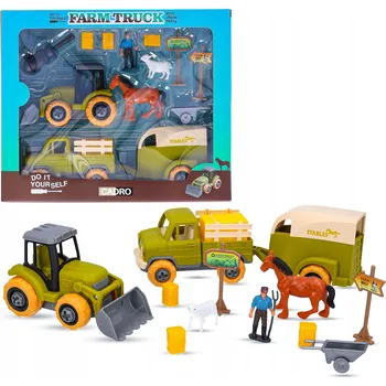 Figurka Farma pro děti hračka se zvířátky, traktor s přívěsem, figurky, ohrada
