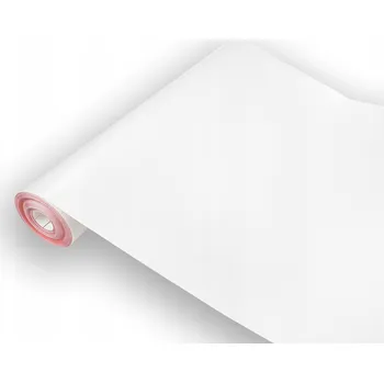 Tapeta Fólie Bílá Matná Fólie PVC Samolepicí Role 90x490cm Renovace Nábytku