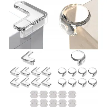 Dětská zábrana OCHRANA ROHŮ STOLU NÁBYTKU KRYT ROHU OCHRANA ZÁSUVKY 30 KS