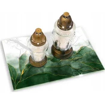 Obraz Podložka pod svíčky na pomník tvrzené sklo Abstrakce příroda 80x52 cm