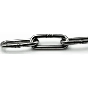 Železářství Nerezový řetěz, kyselinovzdorný, DIN 763, 6 mm, 1 m