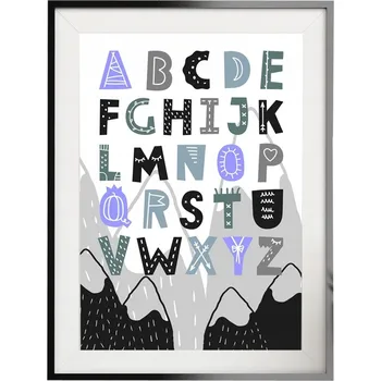 Plakát Plakát grafika pro děti A3 - Abeceda, velké písmena