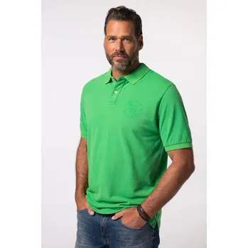 Pánská košile JP1880, Plus size Polokošile JP1880, krátké rukávy, piké, vintage vzhled, nášivky, do 8XL pro plnoštíhlé nadměrná velikost, 834882430-1453, zelený, 4XL, Plus size oblečení, Oblečení pro vysoké muže, Nadměrné velikosti, Oblečení pro plnoštíhlé.
