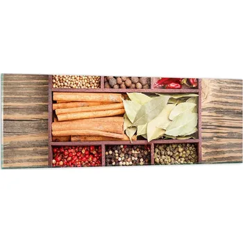 Obraz Obraz na skle do obýváku ložnice 90x30 gastronomie obrazy na zeď sklo