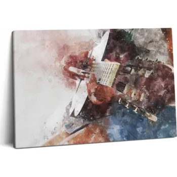 Obraz Obraz Canvas Snadná Montáž Do Kanceláře Vizualizace Kytary 60x40 cm