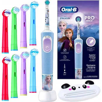 Elektrický zubní kartáček Oral-B Pro Kids 3 Frozen dobíjecí rotační Kartáček pro děti