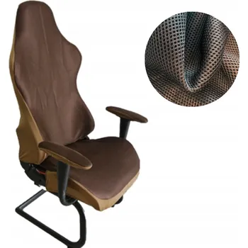 Napínací potah Potah na křeslo Domidekor hnědý