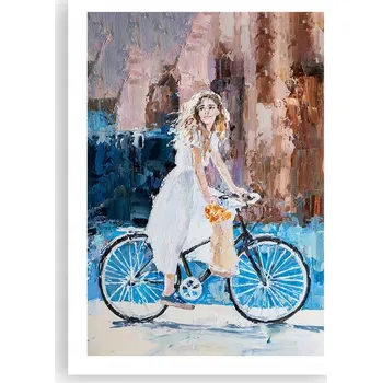 Obraz Plakát bez rámu do obývacího pokoje ložnice 50x70 dívka moderní módní obraz