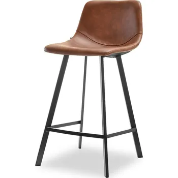 Křeslo Mebel Partner Gina (hnědá + černá)