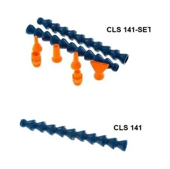 Zahradní hadice KLOUBOVÁ HADICE 1/4"- Sada: 2 prvky kloub. had. 2x140mm - 2 x 10 modulů, přípoje ( R1/8"+ R1/4") 4 trysky