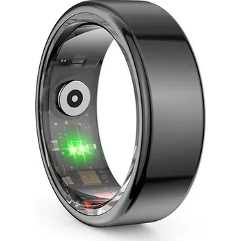 chytrý prsten Smart Ring Powerton, měř. stresu, srdeč. tepu, monitoring spánku, 12, černý