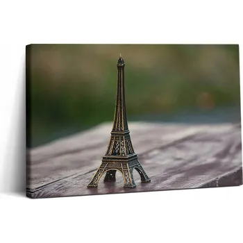 Obraz Foto Obraz na Plátně do Posilovny Odolný Nástěnný Eiffelova Věž Suvenýr 30x20 cm