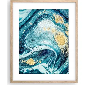 Obraz Obraz plakát na zeď v rámu světlý dub 40x50 abstrakce plakáty do obývacího pokoje