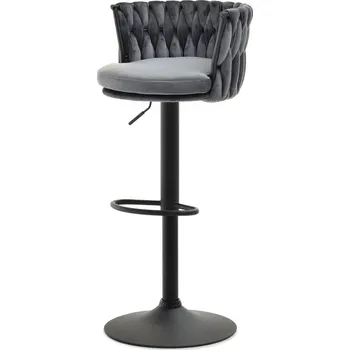 Křeslo Mebel Partner Adel (grafit + černá)