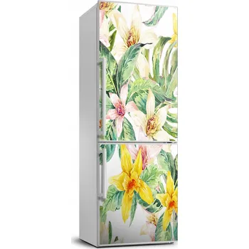 Fototapeta Samolepící dýha na ledničku Tropické květiny