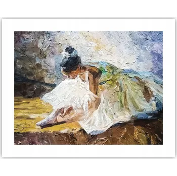 Obraz Obraz plakát na zeď bez rámu 50x40 baletka foto obývací pokoj ložnice