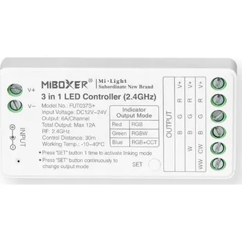 IP kamera Ovladač / Řídicí jednotka FUT037S+ Milight zónový 3v1
