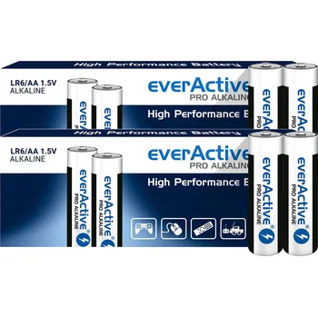 Článková baterie ALKALICKÉ BATERIE SPOLEHLIVÉ EVERACTIVE PRO LR6 AA BALENÍ 36 ks