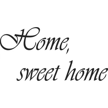 Obraz Samolepka na stěnu Drukant Home Sweet Home černá 70x140 cm