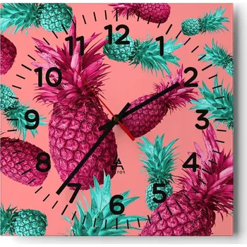 Hodiny Nástěnné hodiny do obýváku 40x40 Abstrakce Tiché hodiny Skleněné hodiny Bez hlučnosti