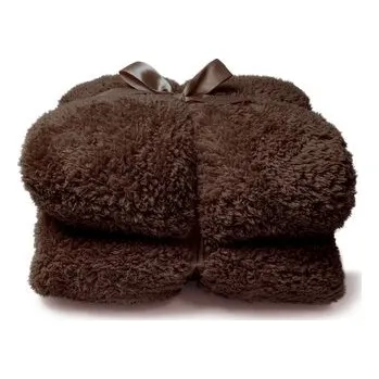 deka Heboučká deka Teddy tmavě hnědá