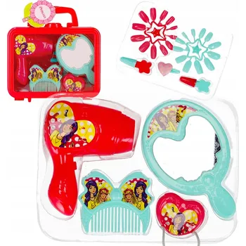 kreativní sada Kadeřnický Salon pro Děti v kufříku MEGA CREATIVE červený Kosmetický Salon