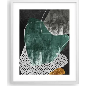 Obraz Obraz plakát na zeď v bílém rámu 40x50 abstrakce plakáty do obýváku