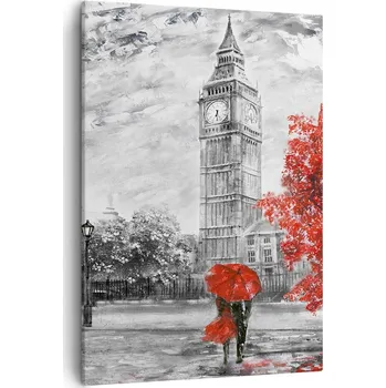 Obraz Obraz na plátně do obývacího pokoje ložnice 50x70 město obrazy na zeď canvas