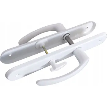 Dveřní kování Vnitřní dveřní klika pro interiérové dveře 60, koupelnová WC, bílá RAL9016