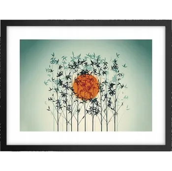 Obraz Obraz plakát v černém rámu do obýváku 40x30 abstrakce foto na zeď