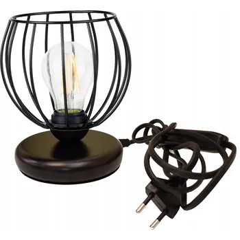 Lampička Noční lampa Stolní lampa loft na LED žárovku E27 Drátěná