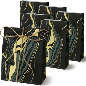 Dárková taška Papírové tašky na dárky ELEGANTNÍ mramor 5 ks