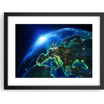 Obraz Obraz plakát v černém rámu do obýváku 40x30 kosmos foto plakáty na zeď