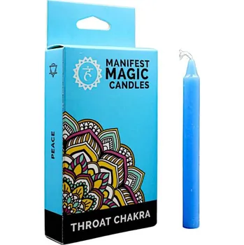 Svíčka Tradiční sójová svíčka Čakra hrdla Ancient Wisdom 1 ks