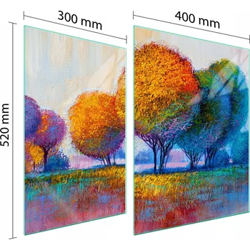 Kuchyňské prkénko Krájecí deska TMK ArtDeko sklo 2 ks