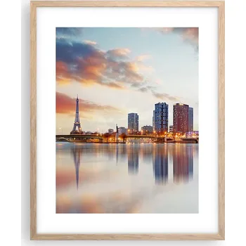 Obraz Obraz plakát na zeď v rámu světlý dub 40x50 město plakáty do obýváku
