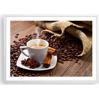 Obraz Plakát v bílém rámu do obýváku ložnice 70x50 gastronomie moderní obraz