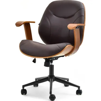 Křeslo Mebel Partner Raynold (ořech + černá)