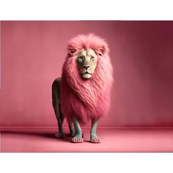 Obraz Obraz plakát na zeď bez rámu 50x40 lev foto plakáty do obývacího pokoje ložnice