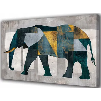 Obraz Obraz na plátně Barevný slon 30x20 cm