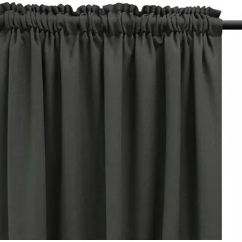 Obraz ZÁVĚSY DO OBÝVÁKU NA PÁSCE 140x320 GRAFITOVÉ ROMA Na Míru