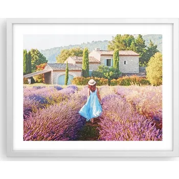 Obraz Obraz plakát na zeď v bílém rámu 50x40 krajina foto do obýváku